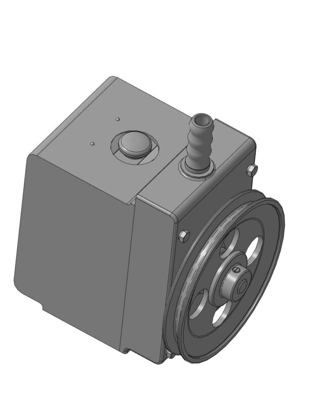3D модель Модель двухступенчатого вакуумного коловратного насоса.