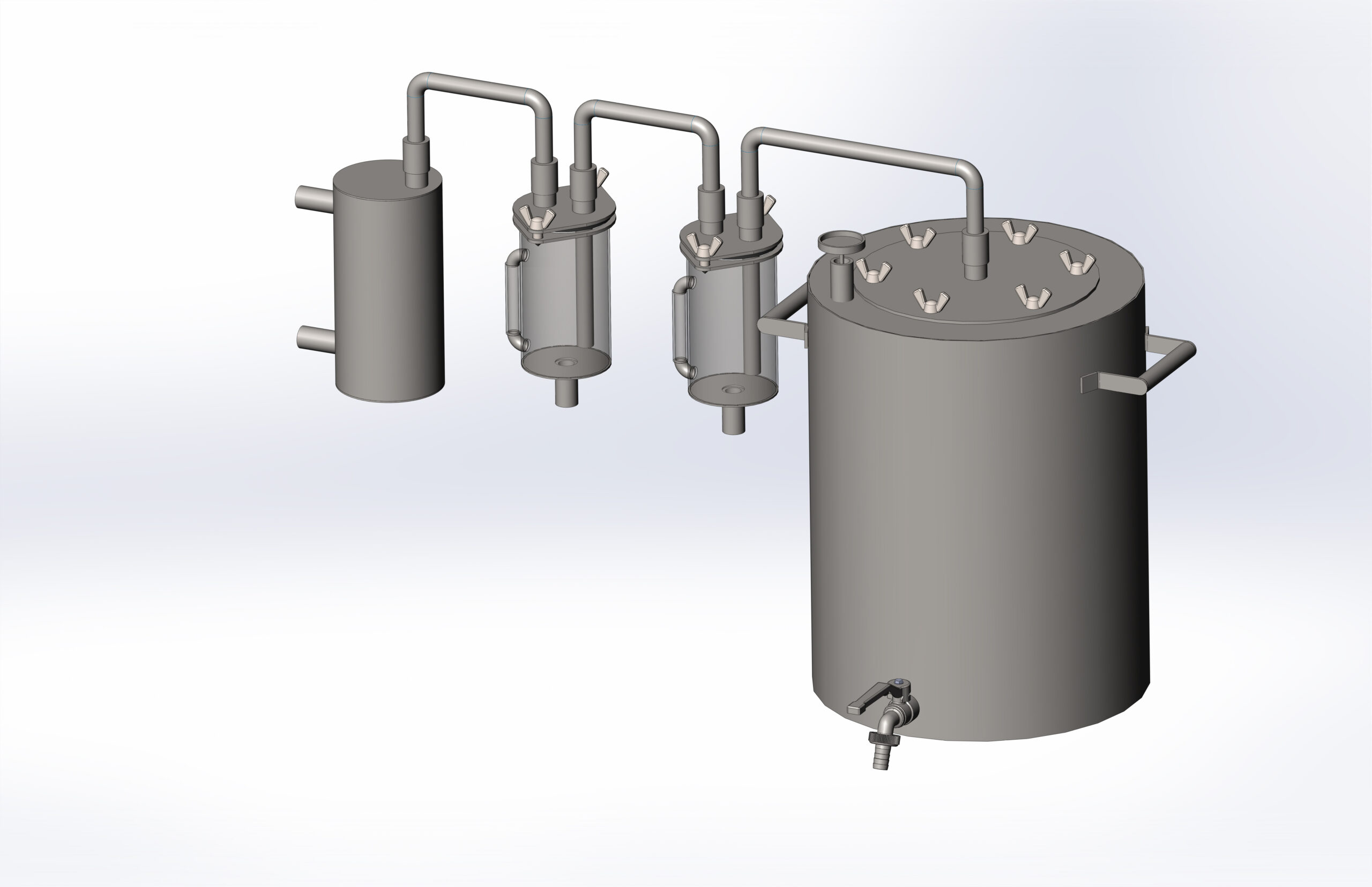3D модель Дистиллятор бытовой (самогонный аппарат)