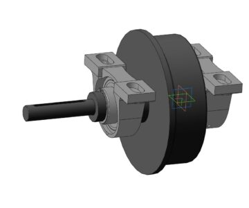 3D модель Модуль колесный приводной цеховой транспортной тележки