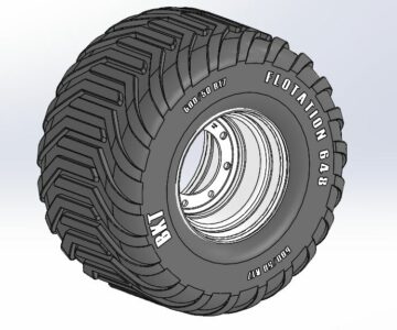 3D модель Колесо комплектное 500-50R17 BKT ET0 Pronar 16.00x17