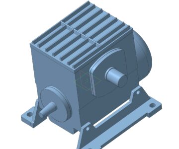 3D модель Редуктор Ч-80