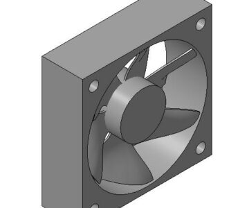 3D модель Вентилятор 80х80х25