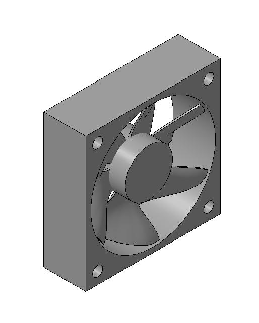 3D модель Вентилятор 80х80х25