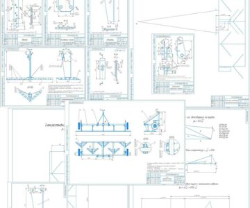 3D модель Обоснование схемы и параметров глубокорыхлителя для основной обработки почвы (Трактор К-744 Р1)