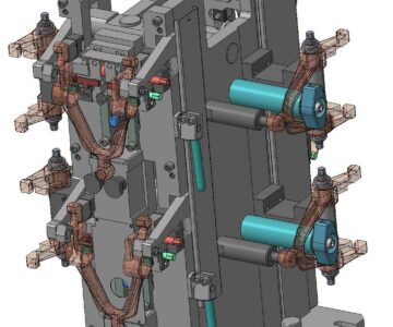 3D модель Приспособление для обработки детали типа "Вилка" на обрабатывающем центре