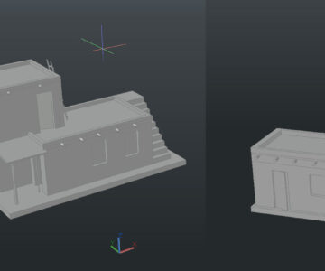 3D модель Трёхмерная модель восточного малого дома