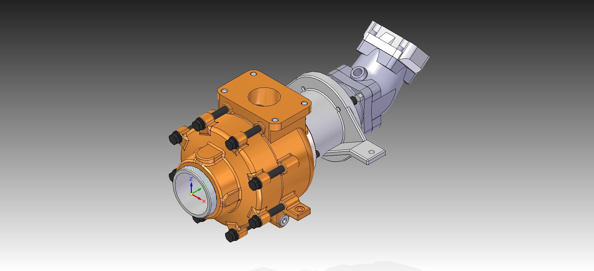 3D модель Водяной насос Ruberg H26 c гидравлическим приводом (W.Ruberg AG Pump (H26))