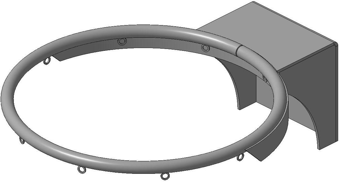 3D модель Кольцо баскетбольное 3д модель