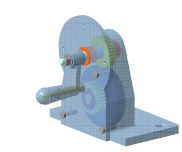 3D модель Делительное приспособление для нарезания зубчастых рейек на горизонтально-фрезерном станке (Задание №23 из альбома В.В. Рассохина)