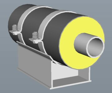 3D модель Скользящая опора Ду 40