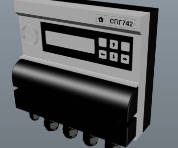 3D модель Корректор количества газа СПГ 742