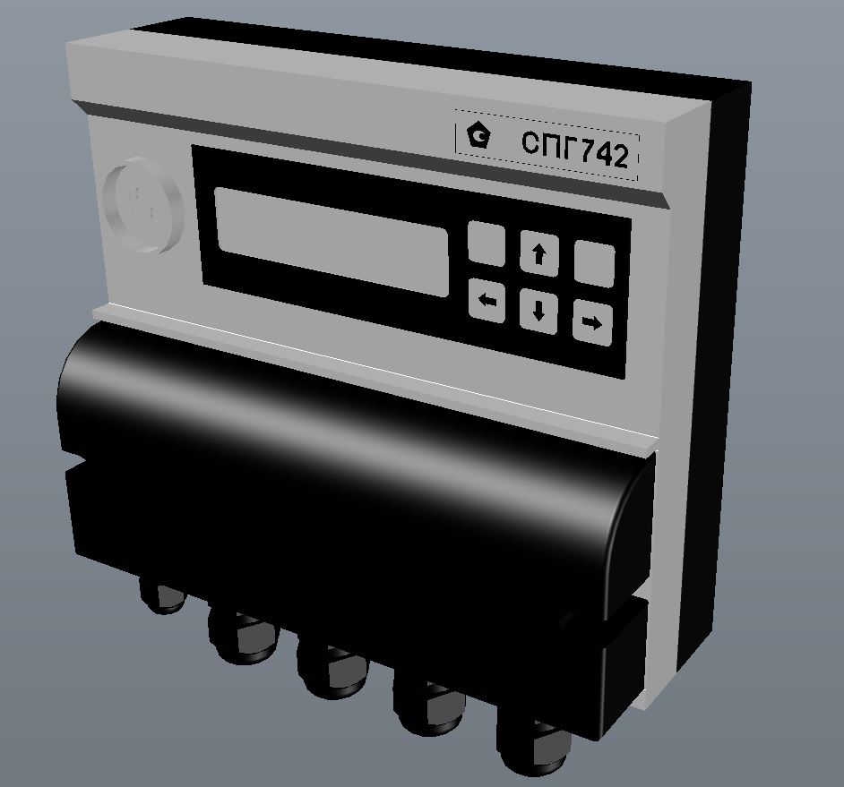 3D модель Корректор количества газа СПГ 742