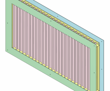 3D модель Жалюзийная вентиляционная решётка