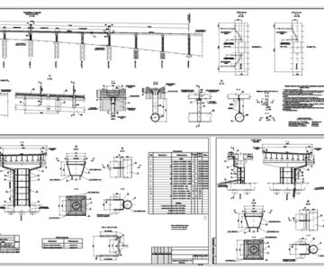 Чертеж Водоотвод с моста