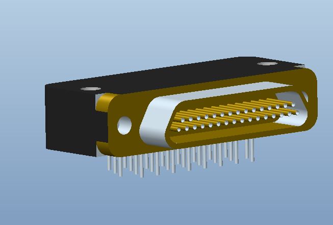 3D модель Розетка СНП411 на 31 контакт