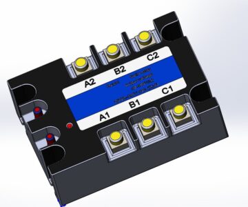 3D модель Блок реле 3SSR-440V 40A (R)d3