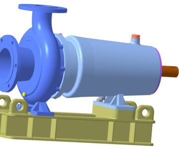 3D модель Консольный насос типа К 100-80-160