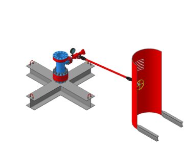 3D модель Стенд для гидравлических испытаний бурового оборудования в полевых условиях