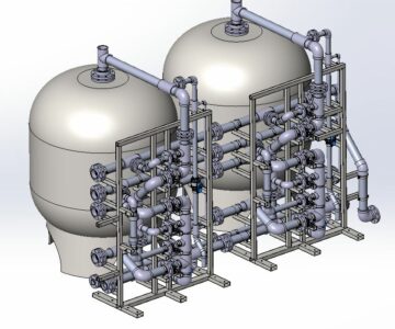 3D модель Первая ступень водоочистки воды, комплектующие фирмы fip