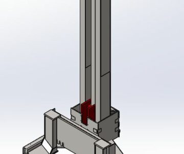 3D модель Стойка автоподъемника на 20 тонн