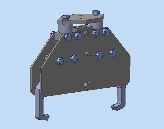 3D модель Захват параллельный с пневмоприводом