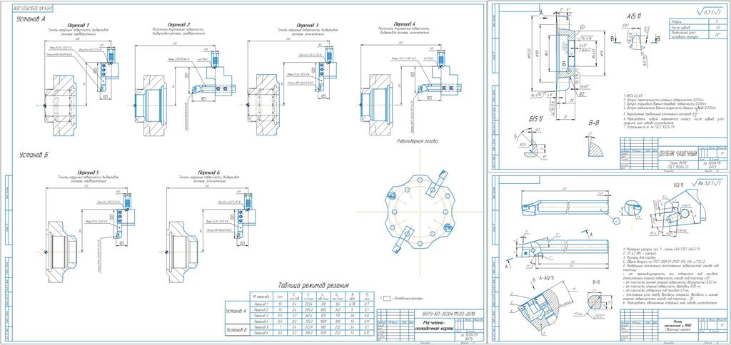 Чертеж Разработать инструментальную наладку и рассчитать и сконструировать режущие инструменты-резец и долбяк