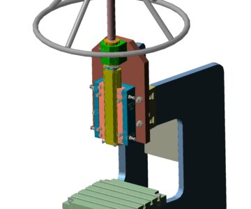 3D модель Пресс винтовой массой 640 кг