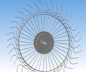 3D модель Рабочее колесо грабель