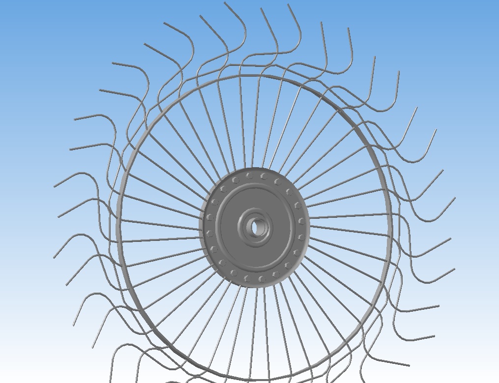 3D модель Рабочее колесо грабель