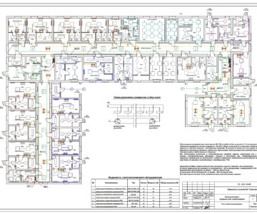 Чертеж Проект внутреннего электроснабжения здания инфекционная больница