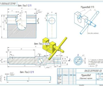 3D модель Мушковод - приспособление для точной пристрелки и выверки прицельных приспособлений оружия.