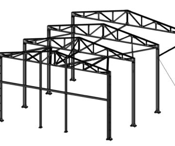 3D модель Ангар 15х30м металлокаркас
