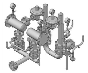 3D модель Пункт газорегуляторный шкафной, 3D модель