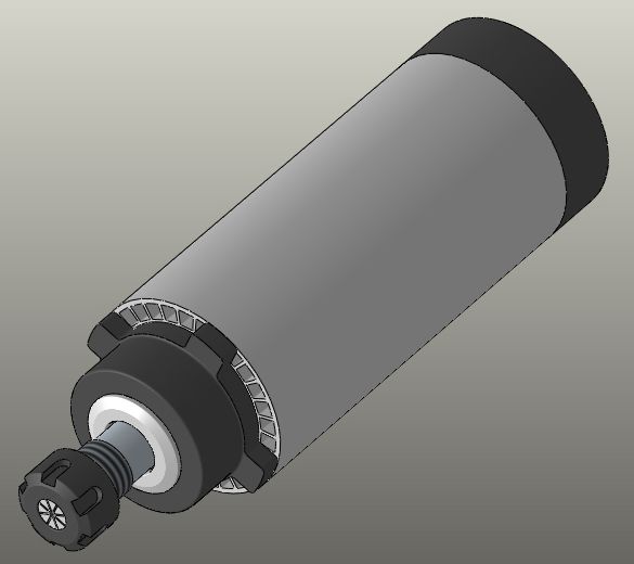 3D модель Шпиндель-мотор  1.5KW 80mm ER16 из китая