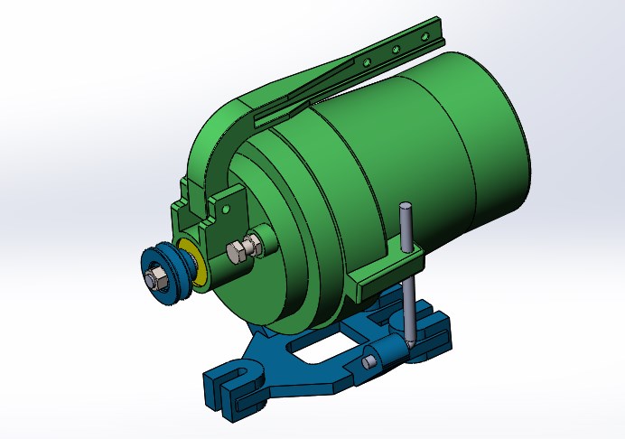 3D модель Электродвигатель от швейной машины Juki 400W