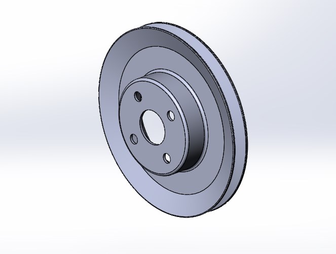 3D модель Шкив помпы наружный Газ 31029-3110 402 мотор