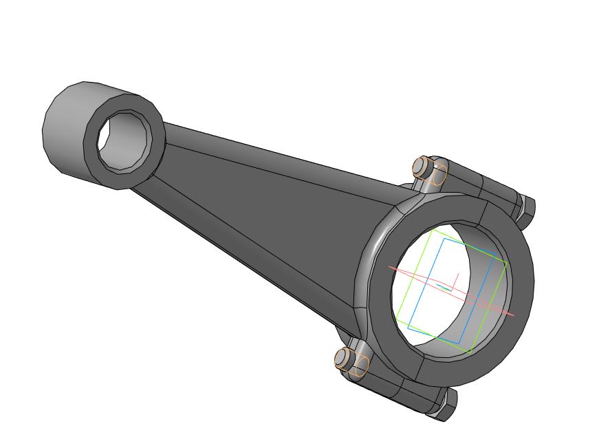 3D модель Шатун компрессора МТЗ,ЮМЗ,ПАЗ, А 29.05.170