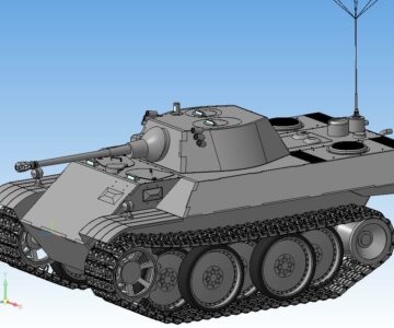 3D модель Экспериментальный разведывательный немецкий танк VK 1602