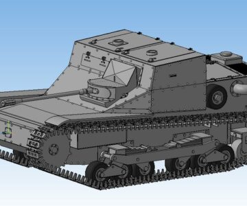 3D модель Итальянская танкетка  CV3-2