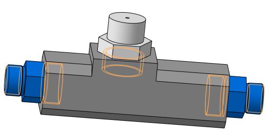 3D модель Водовоздушный эжектор 3/8 дюйма