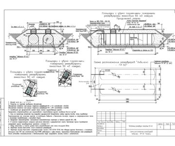 Чертеж Пожарные резервуары 50м.куб