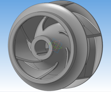 3D модель Рабочее колесо насоса 550Д22