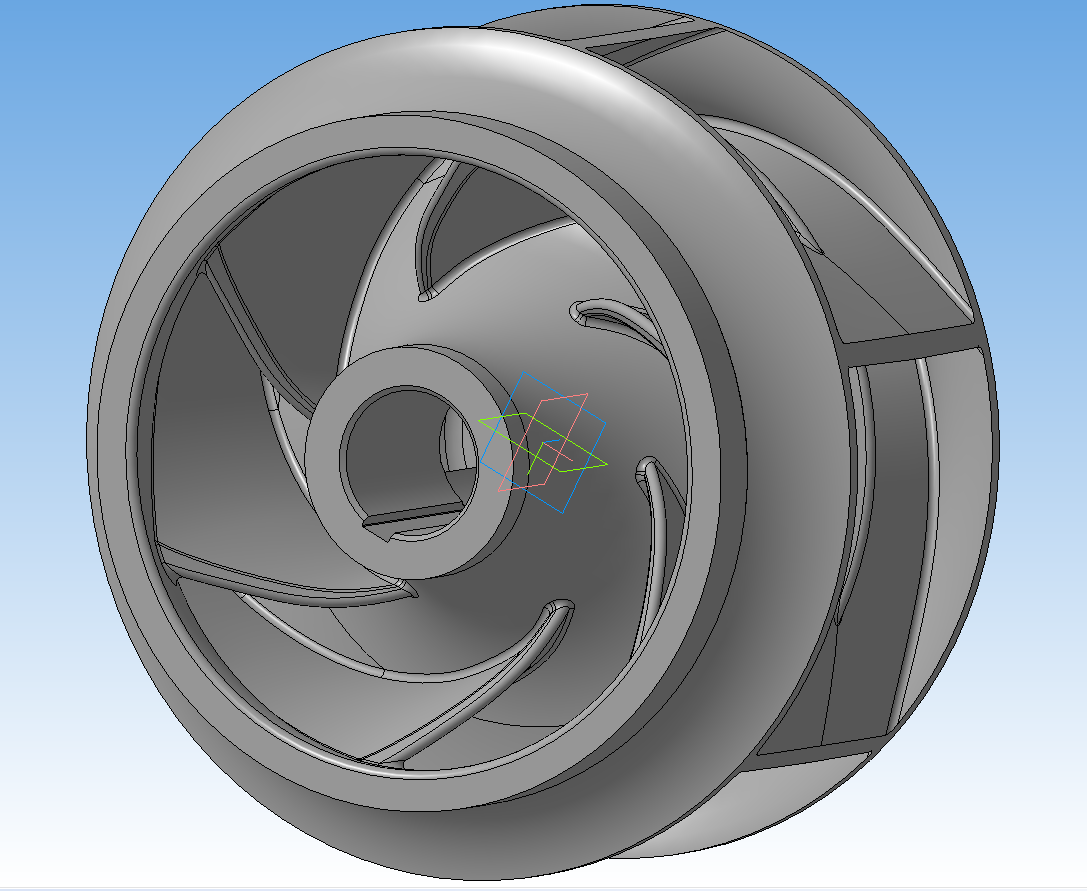 3D модель Рабочее колесо насоса 550Д22