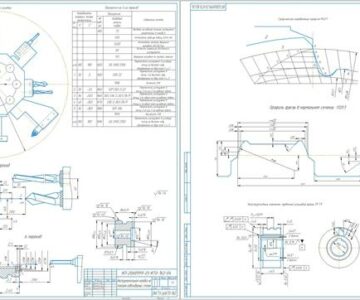 Чертеж Инструментальная наладка на токарно-револьверный станок