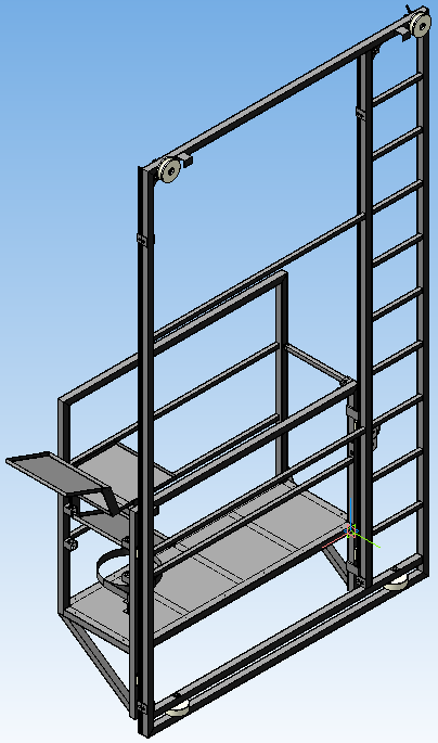 3D модель Тележка подвесная с механическим приводом