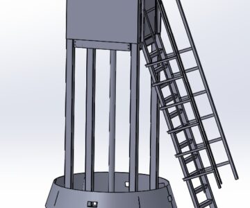 3D модель Караульная вышка h=6500