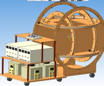 3D модель Лабораторная установка для создания магнитного поля