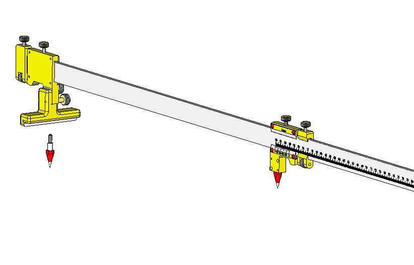 3D модель Штангенциркуль разметочный 500-1500мм МГО-2146 СБ