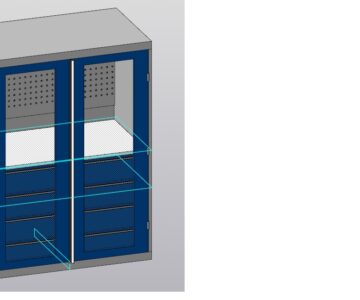 3D модель Шкаф инструментальный 1400 мм