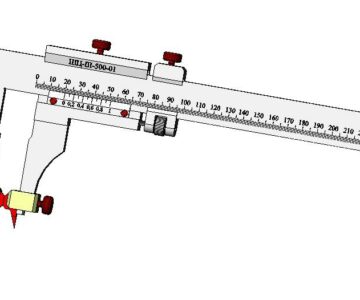 3D модель Штангенциркуль разметочный 20-500 мм МГО-2147СБ